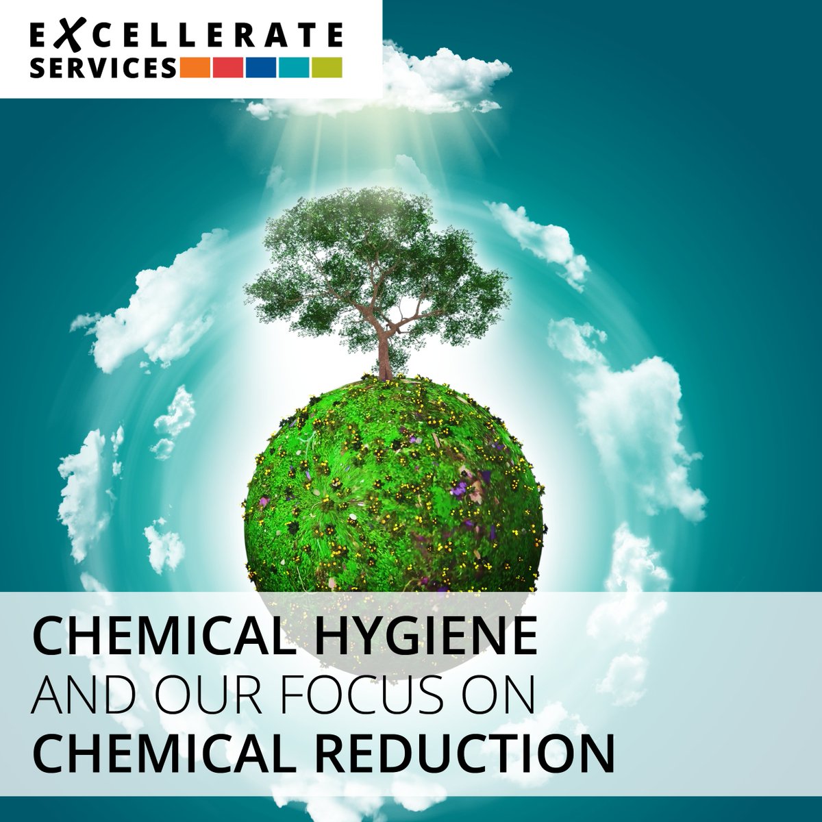 CHEMICAL HYGIENE &amp; OUR FOCUS ON CHEMICAL REDUCTION- Email info@excellerateservices.com to see how we can help you make a difference. 
 #sustainability #sustainable #chemicalreduction #stabilisedaqueousozone #biohygiene #carbonfootprint