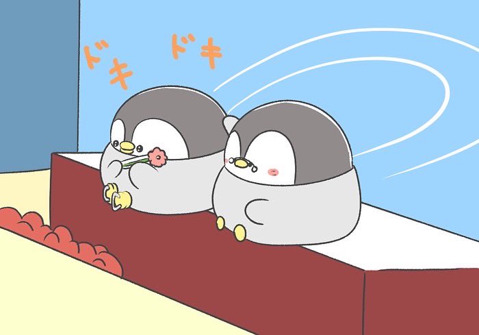 「ペンギンとフィギュアスケート 」|ペンギンの優しい世界-お腹すい汰＠のイラスト