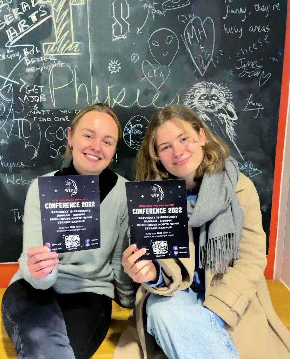 Only 2 days to go until our Conference! ✨

Our lovely committee members, Academic Officer Henriette and our First Year Representative Ida, look forward to seeing you there!

Grab your FREE ticket now at: kclwomxninphysics.com 

😊