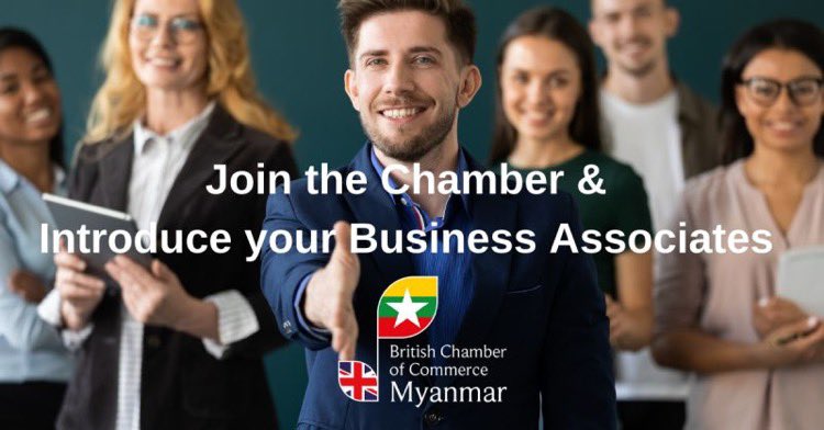 BritCham Myanmar (@britchammyanmar) on Twitter photo Creating the business environment is one of the main reasons to expand the business. Why not inviting your business partners to your network?
For More Information, contact directly on membership@britishchambermyanmar.com Creating the business environment is one of the main reasons to expand the business. Why not inviting your business partners to your network?
For More Information, contact directly on membership@britishchambermyanmar.com