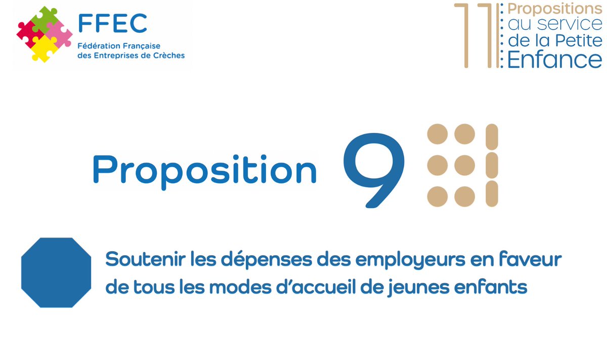 Ent_de_Creches's tweet photo. 📢#Présidentielle2022 #PrioritéPetiteEnfance 
✅Pour une politique Petite Enfance de qualité, il faut investir !
➡️Proposition 9: Relever le plafond de l’aide directe des employeurs en le fixant à 25% du Plafond Annuel de Sécurité Sociale
#Crèches #Microcrèches https://t.co/srEXqxEOfx