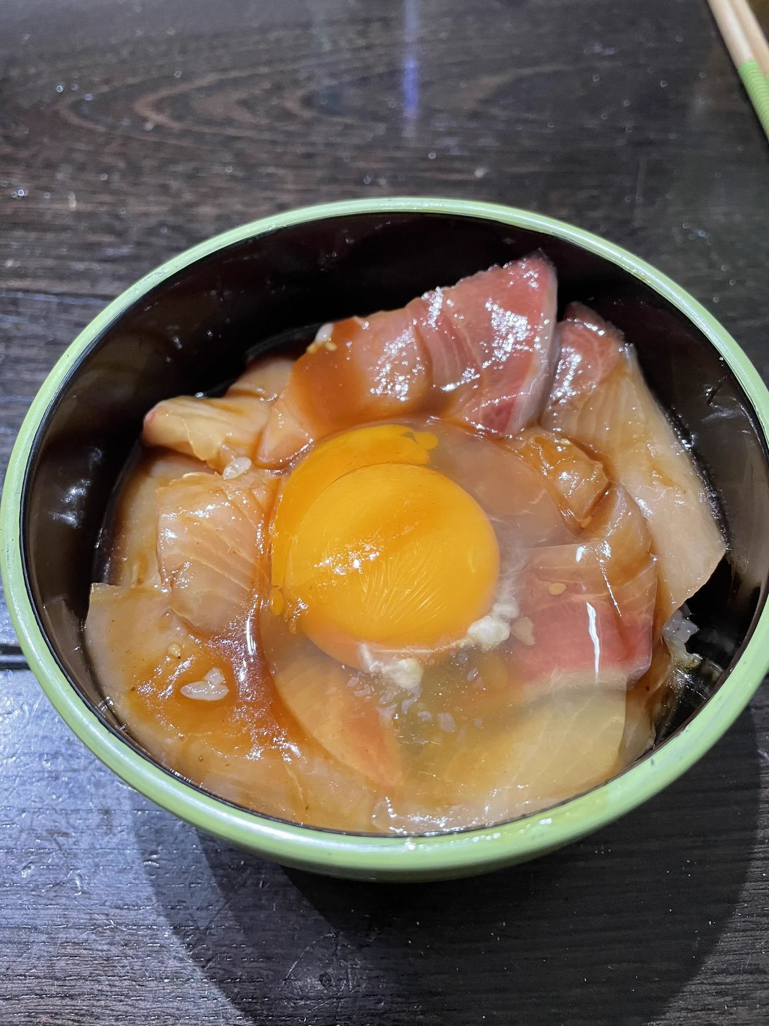 マグロが無かったから寒ブリで代用したけどめちゃウマ( ´艸｀)  
