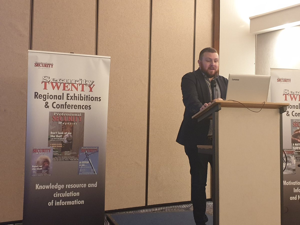 mjwhite20's tweet photo. Adam from @IFSEC @ifsecglobal telling the Professional Security magazine ST22 Birmingham conference all about IFSEC International 2022. We missed you Gerry but Adam was excellent! @profsecmag @Profsecman @SECURITYTWENTY https://t.co/S3Y6EObJwR