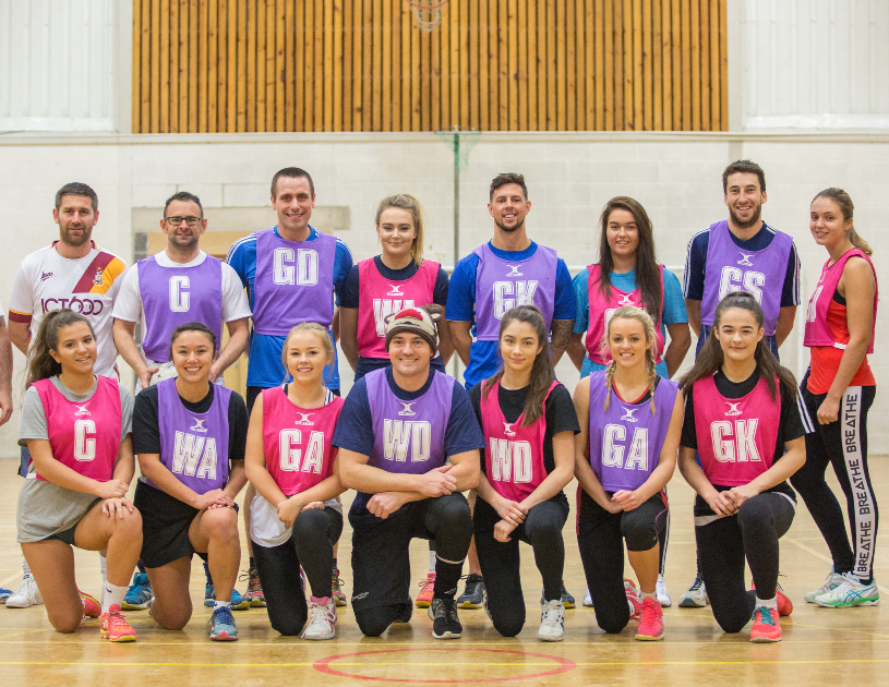 ncpontefract's tweet photo. As part of well-being week, there will be another game of 'Staff vs Students' netball. These are always classic encounters! Make sure you head to the sports hall tomorrow lunchtime to show your support  😀 #wellbeingweek https://t.co/taabg1K4Py