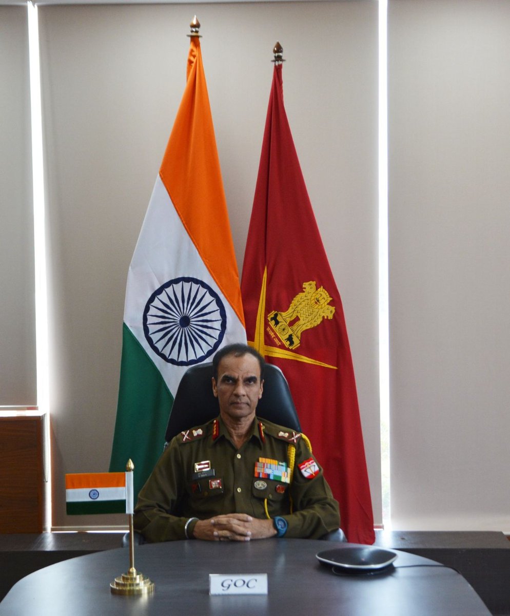 Lt Gen Rajinder Dewan, GOC #BrahmastraCorps delivered a virtual talk to student officers & faculty of National Institute for Defence Studies #NIDS #Japan. The talk further augmented the bilateral military engagements between #India & Japan.

#IndiaJapanFriendship