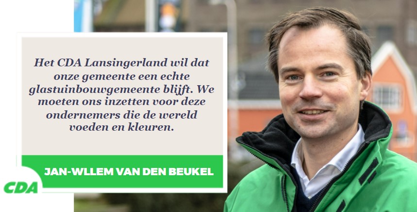 Het CDA Lansingerland wil dat onze gemeente een echte glastuinbouwgemeente blijft. We moeten ons inzetten voor deze ondernemers die de wereld voeden en kleuren.

#GR2022 #bergschenhoek #lansingerland #Bleiswijk #hortiscience #glastuinbouw #tuinbouw #CDA #Berkelenrodenrijs #Zijaan