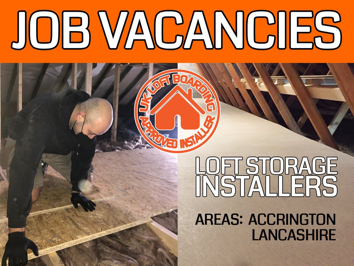 JOB OPENING CLOSING SOON!!!
Looking for a career change? Do you have experience in Joinery or DIY?
Earn great money working for UK Loft Boarding! This is a permanent position working around the Northwest of England.
Apply today on Indeed: shorturl.at/adBJX