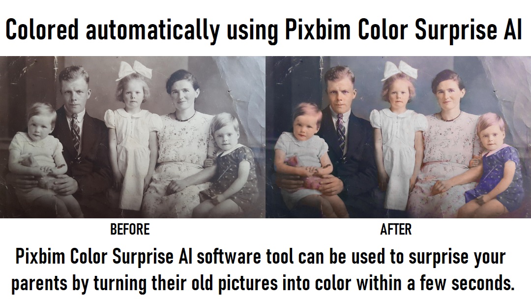 Ariawilson01's tweet photo. Color Surprise AI Colorizes Black&amp;White photos in seconds using Artificial Intelligence. 
#pixbim #colorsurpriseAI

Limited Time Special Offer- 
SALE : FLAT 50% OFF
Actual Price - $79.99
Discount Price - $39.99

Try free trial version on your photos from : https://t.co/RoRgbg4vvC https://t.co/qhZMhvW90A