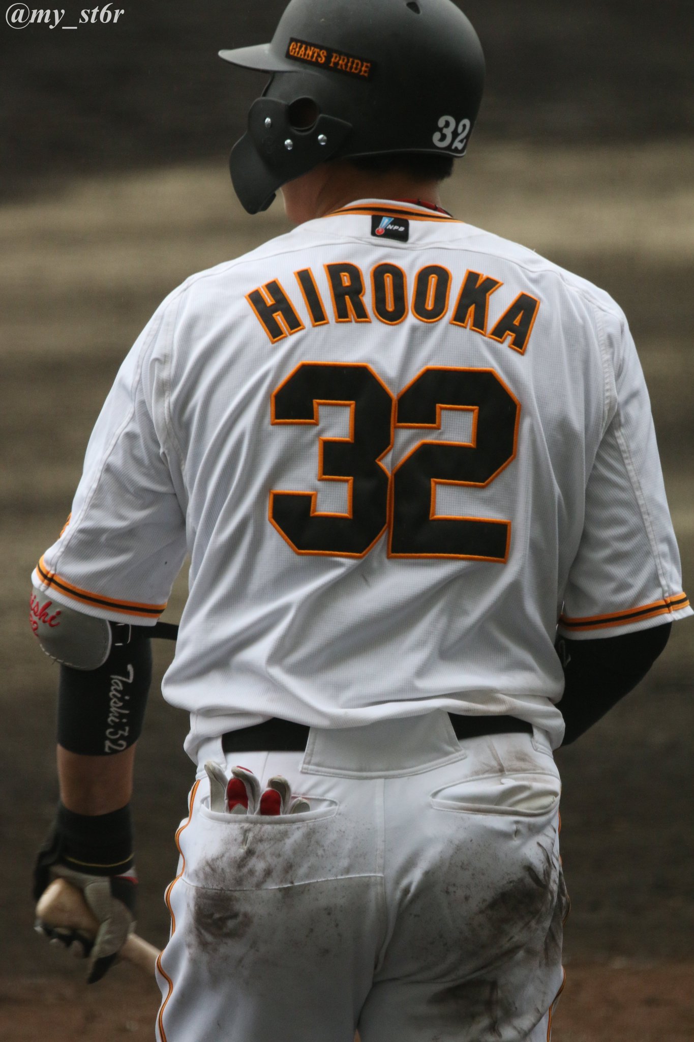 ユニフォーム　廣岡　GIANTS 巨人 ジャイアンツ　オリックス　バッファローズ 新風 #試合前のオフショット #オリックスバファローズ #廣岡大志