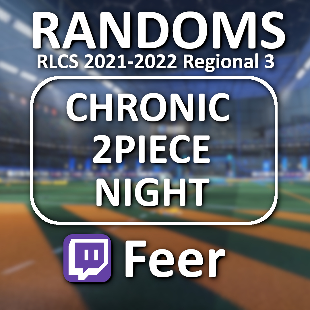 My stream is where Randoms make a name...

Honored to do the Day 1 coverage of Randoms for #RLCS Regional 3.

<a href="/ChronicRL_/">Chronic</a> 
<a href="/2PieceRL/">2Piece</a> 
<a href="/Night_EP/">Night</a> 
<a href="/arisrl_/">aris</a>