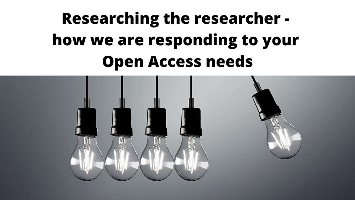 We've been busy listening to what researchers need so that we can provide the best possible service and experience in Open Access. Find out more ow.ly/4thV50HXAmB #OpenAccess #researchcommunity #academiccommunity