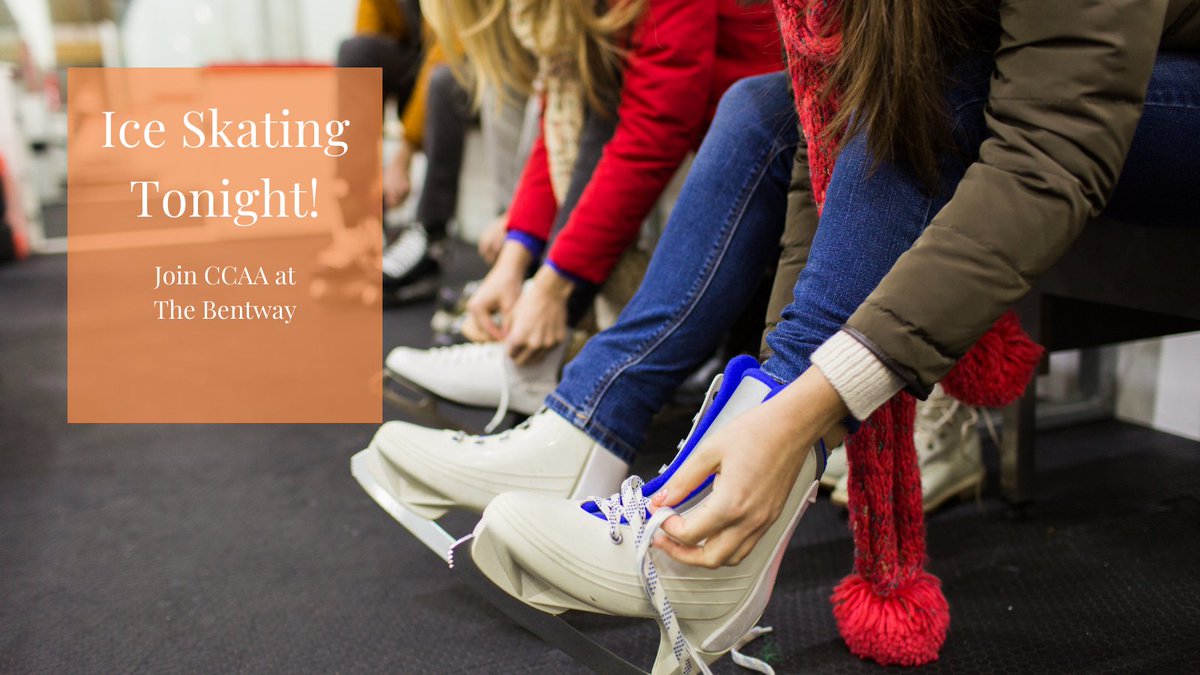 You can still register for CCAA's event - Ice Skating at The Bentway, 250 Fort York Blvd. Meet us at the registration desk at 6:30 PM tonight, have fun with fellow alumni, get snacks and swag! ccaa.life/events to register and for more info! #CCAALife #centennialgrads #swag
