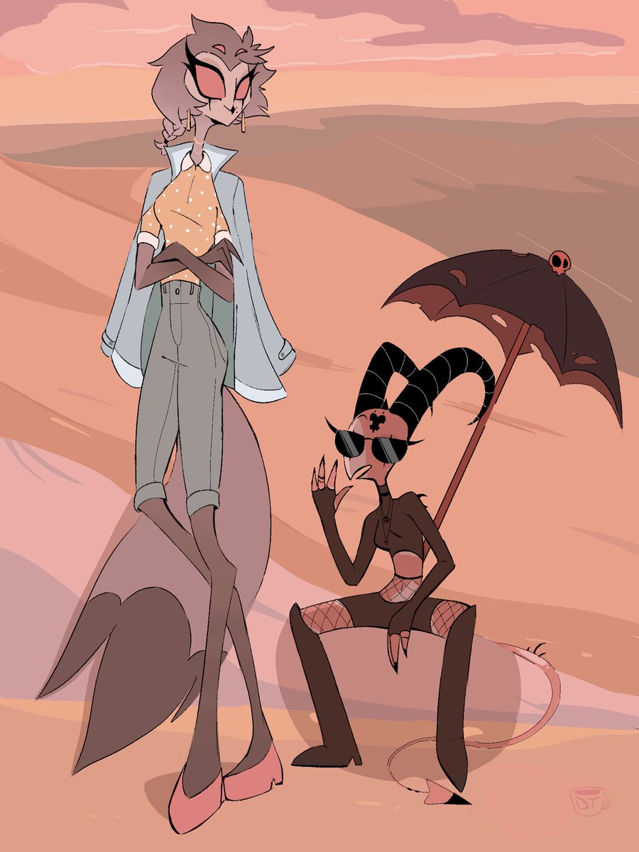 _deetea_'s tweet photo. My girls~💛✨
If anyone can guess where I got my reference from you get a digital cookie 🍪 
.
.
#HelluvaBoss #stolitz #stolas #blitz #blitzo #HelluvaBossStolas #Helluvabossblitz #vivziepop #sapphic https://t.co/7FV7kVNUxD