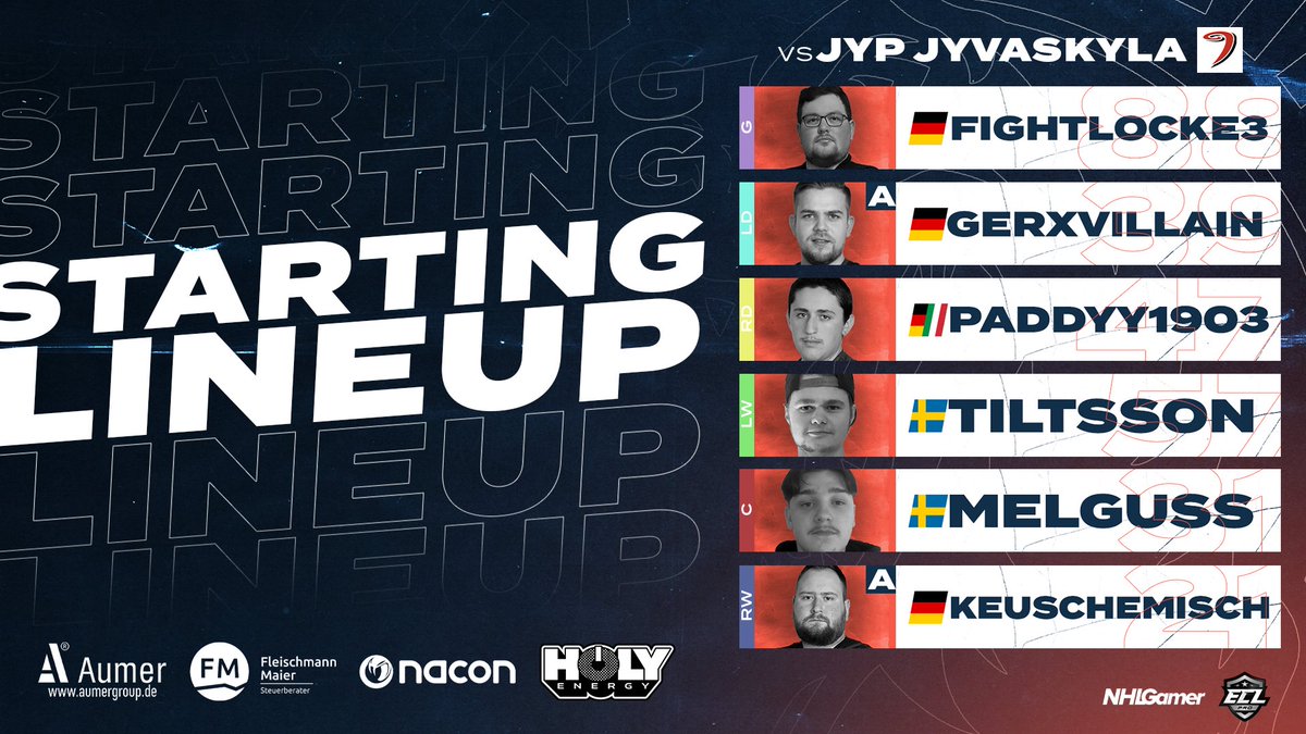 Last night of the quarterfinals! We basically have a Best-Of-3 series left 🦖

🎮 2:2
🆚 <a href="/JYP_Esports/">JYP Jyväskylä Esports</a> 
🕘 21:00CET
📺 twitch.tv/norexgamingtv 
🎙 <a href="/kandykills1/">kandykills</a> 

#thisisnorex #guesswhosback #ECL22Winter #NHL22 #esports #kouvolanlakritsi #MukanaWilhelm <a href="/SportsGamerGG/">SportsGamer</a>