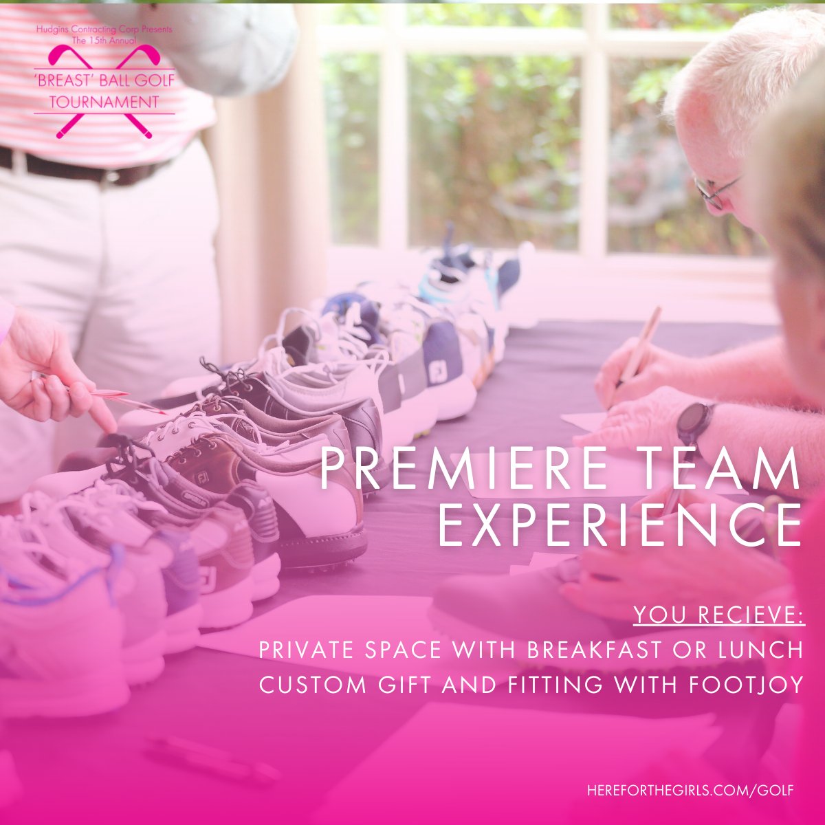 H4TG_org's tweet photo. The Premiere Golf Team Experience is returning for 2022!  Your team will receive a private breakfast or lunch area as well as a gift from FootJoy! 

Learn more at https://t.co/2AH2nMjREm!

#williamsburggolf #breastcancerevents #breastcancersupport #golf #golftournament https://t.co/Zmb2QzTpsO