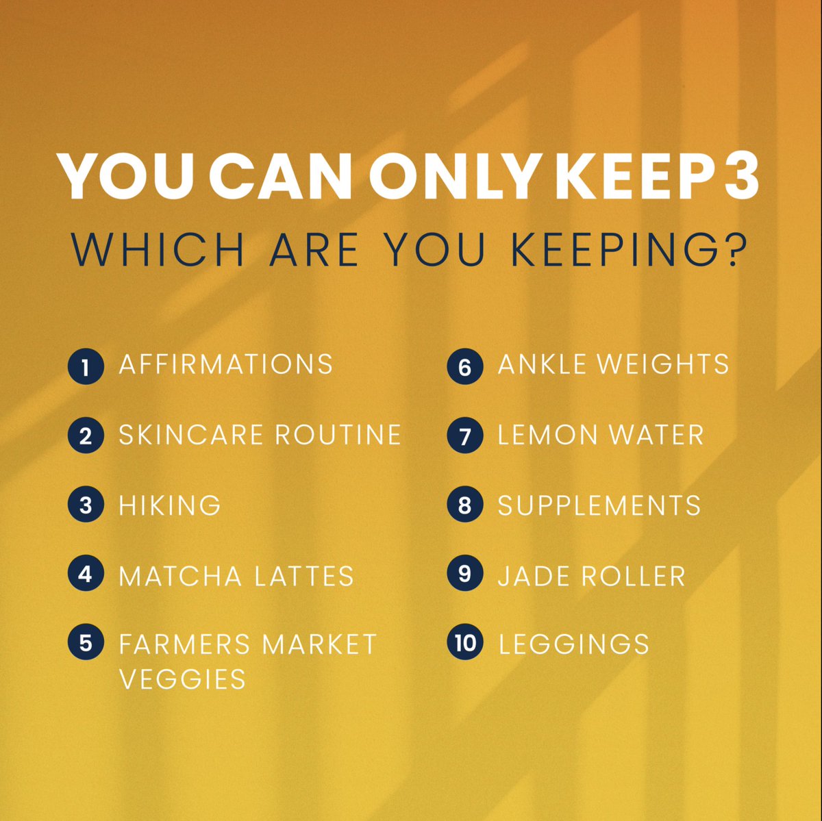 Nurishofficial's tweet photo. Which three are you keeping?

Thankfully, we don't actually have to choose.. can you imagine a world without your favorite things? Oh boy. 😅

#wellnessvibes #lifestyle #nurish #nurishbynaturemade https://t.co/sPhefouov5