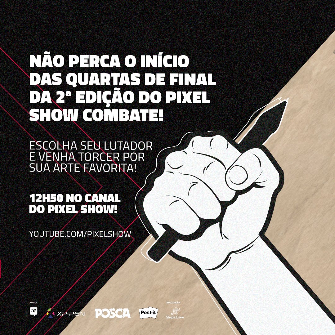 pixelshow's tweet image. MANDA AVISAR QUE HOJE TEM MAIS! 🗣️🗣️

Escolha sua torcida, e vem para o Combate 🙌

TRANSMISSÃO AO VIVO ÀS 12:45

youtu.be/1nfLhBMmjbI



#PixelShowCombate22