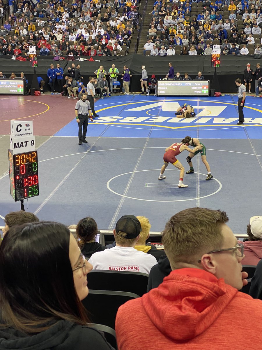 outNfront's tweet image. Keaghon Chini wins his first match at the Nebraska State Wrestling Tournament. Go Chini!!