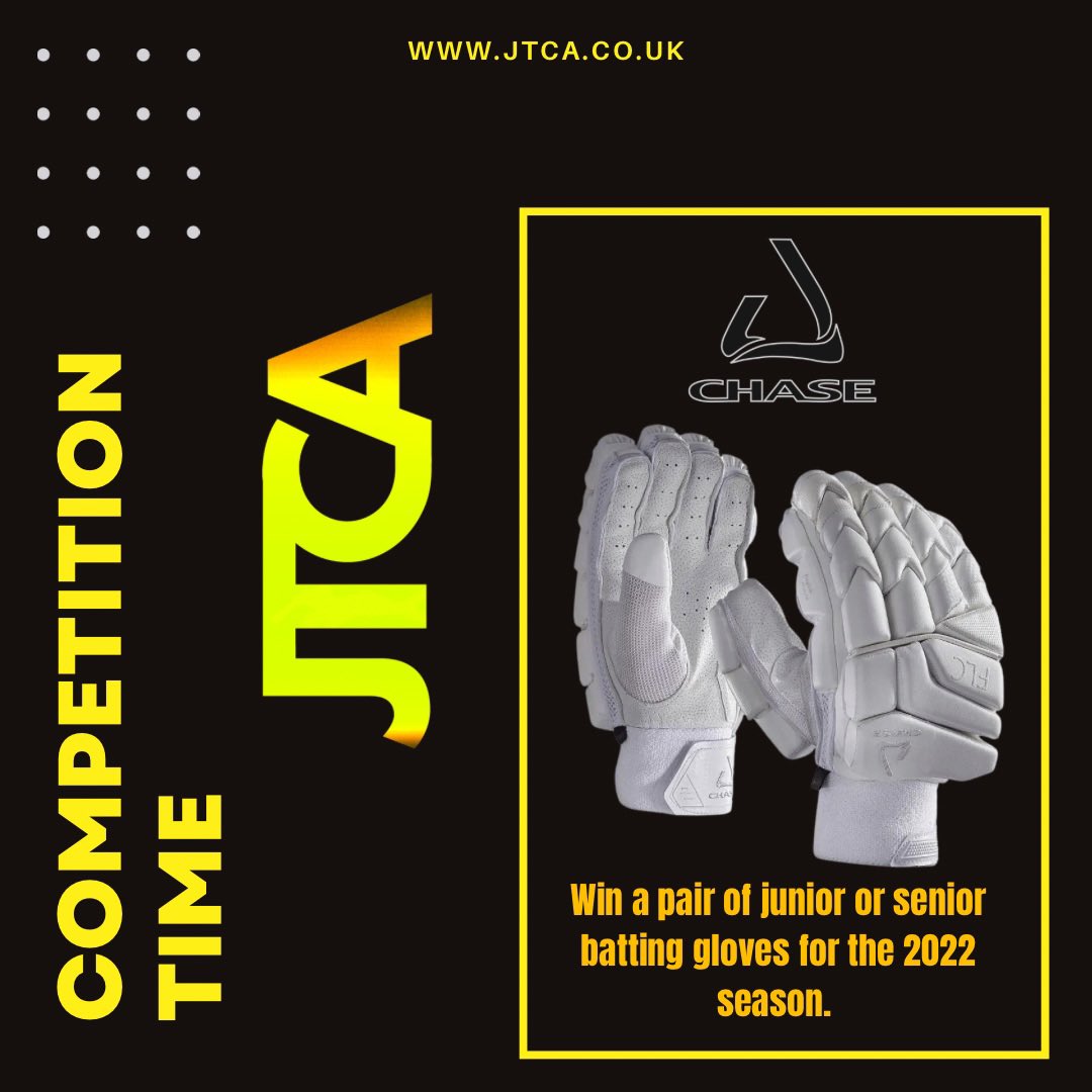 JTCACricket's tweet photo. ❗️Competition Time ❗️

To enter simply: 
1) Follow our Twitter &amp; Instagram pages @JTCACricket. 
2) Tag 3 friends under the post. 
3) Like / Retweet this post. 

One entry per person and a winner will be selected on Friday 25th February 2022! 

#GiveAway #Competition https://t.co/gQMiTQ11en