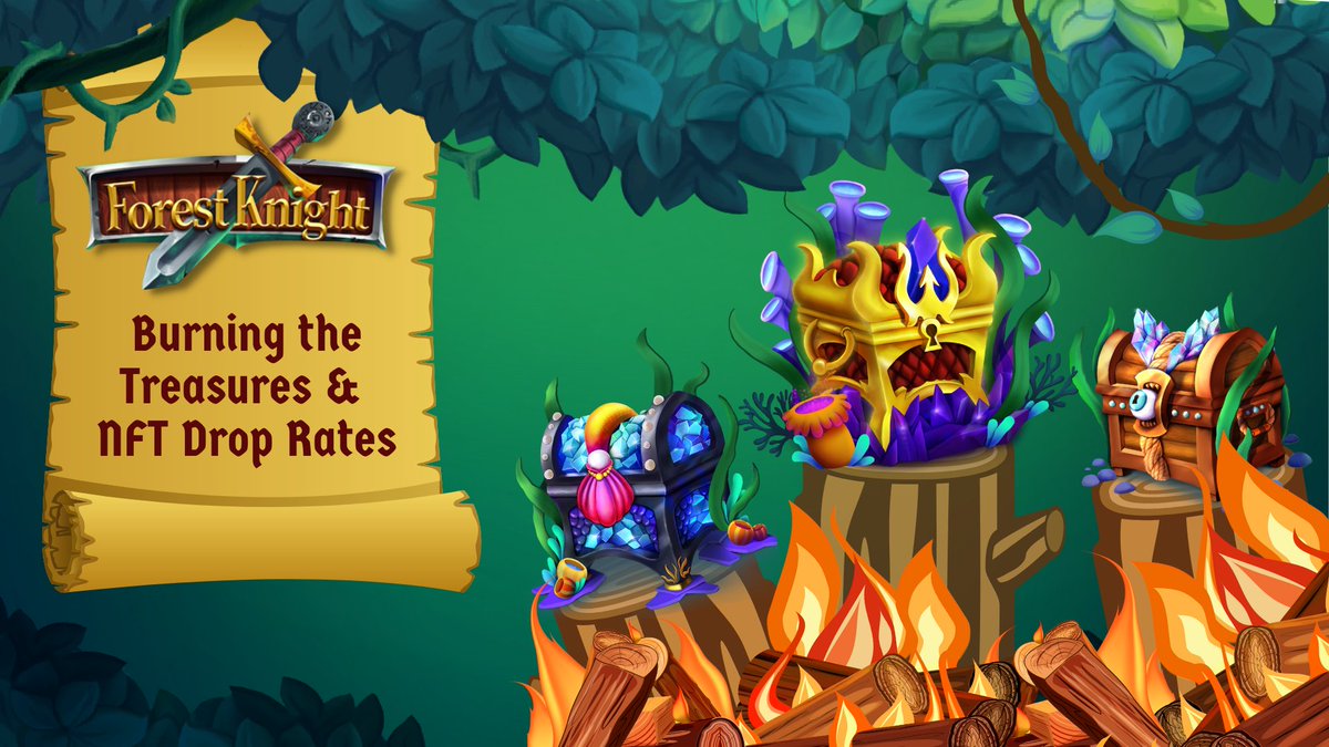ForestKnight_io's tweet photo. Greetings, honorable Knights!
We're following through and burning the remaining chests. 

Read the article below to find out why and what the updated NFT drops are:
https://t.co/sBjX7ig4U5

The chest opening announcement is tomorrow! Stay tuned.
#NFTs #Play2Earn #BlockchainGame https://t.co/17ymrjdxqP