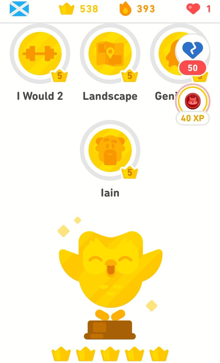 Tha mi deiseil! 😱

#gàidhlig #cleachdi #Duolingo #scotsgaelicduo #scotsgaelic