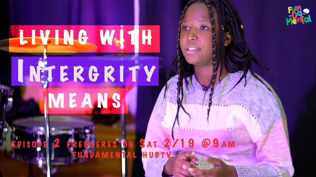 tblacq's tweet photo. Teaching kids about Integrity-  has to do with ‘Do As I Do not Do As I Say’.                                                                 

Episode 2 of @fundamental_hubtv premieres this Saturday, February 19 on our YouTube channel. https://t.co/6Jy4Qmxlro