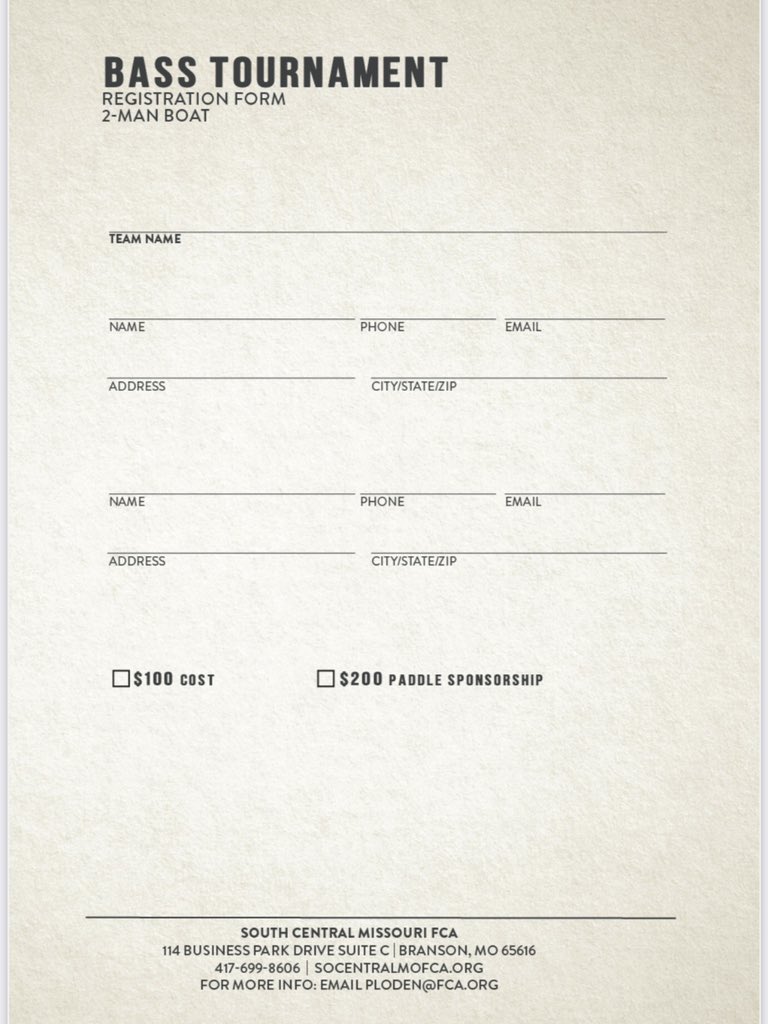 🎣‼️SPOTS WILL FILL FAST‼️🎣
<a href="/OzarksOzone/">Ozarks Sports Zone</a> <a href="/SWCLScores/">SWCL Scores</a> <a href="/scoreboardguy/">SCOREBOARD GUY</a> <a href="/missouri_sports/">Missouri Sports Network</a> <a href="/MoSooner/">Perry Phillips</a>