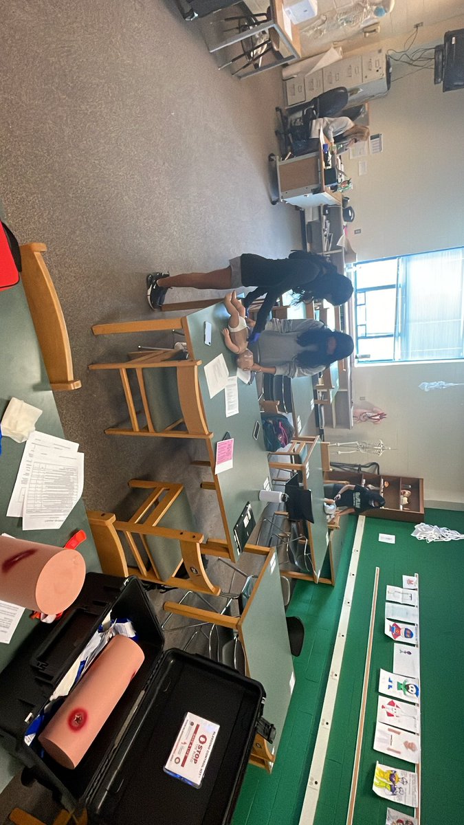 GHHOSA's tweet photo. CPR, First Aid and Physical Therapy students worked hard today during lunch! https://t.co/jUxhD8WHYq