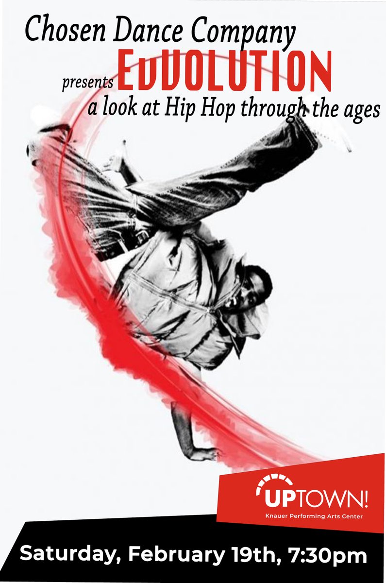 Don't miss talented Hip Hop dancers from Chosen Dance Company this Saturday! 
Tickets:  secure.uptownwestchester.org/2878
#hiphop #dance #uptownwc #saturdayentertainment