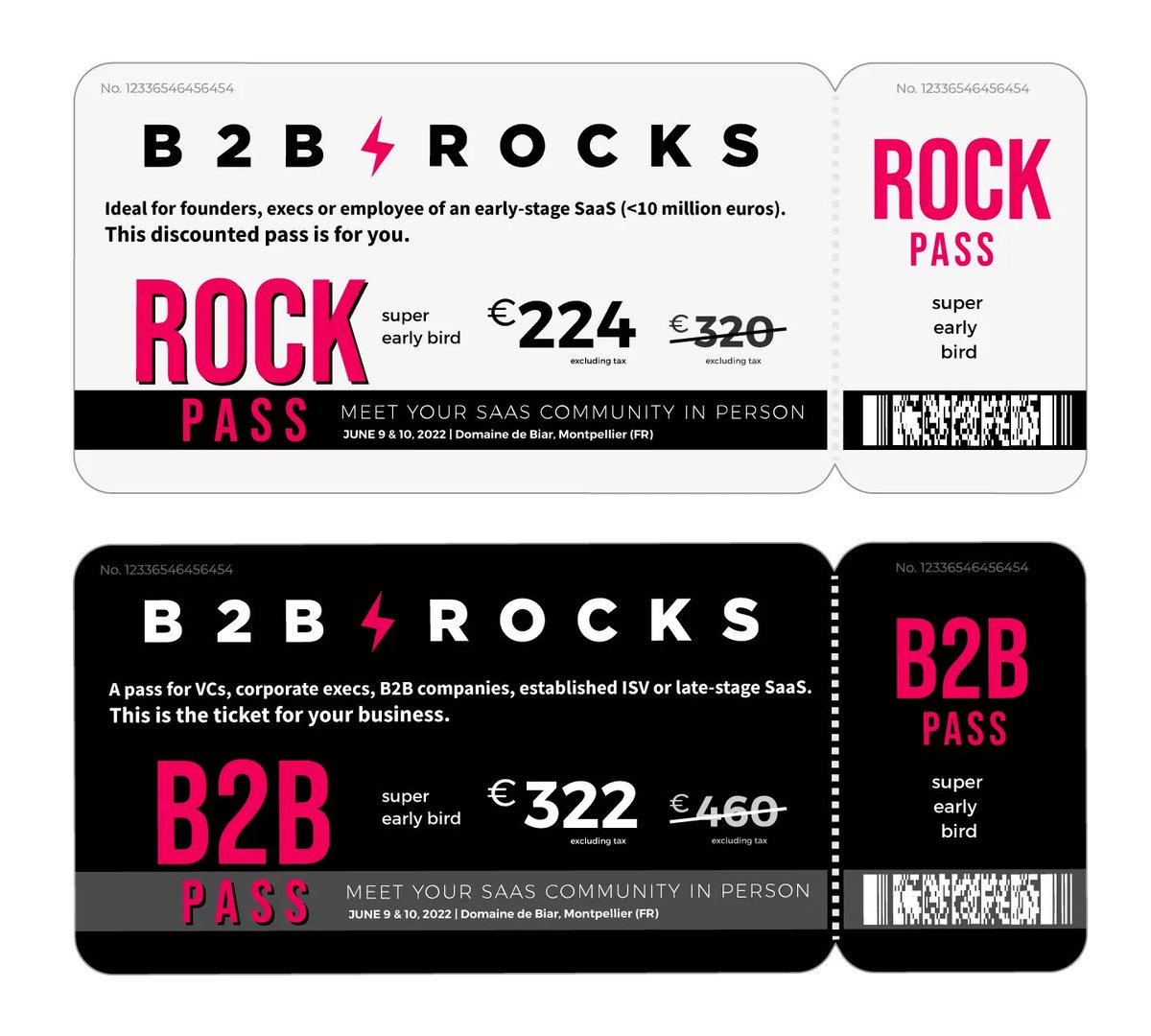 Hot 🔥event on the way! We're partnering with <a href="/B2B_Rocks/">B2B Rocks</a> and are super excited to meet IRL (finally!) with the #SaaS community on June 9th &amp; 10th 2022 in Montpellier - France. Grab your ticket here buff.ly/34MD42I. Can't wait to see you all! #B2BRocks2022 #B2BEvents #PLG