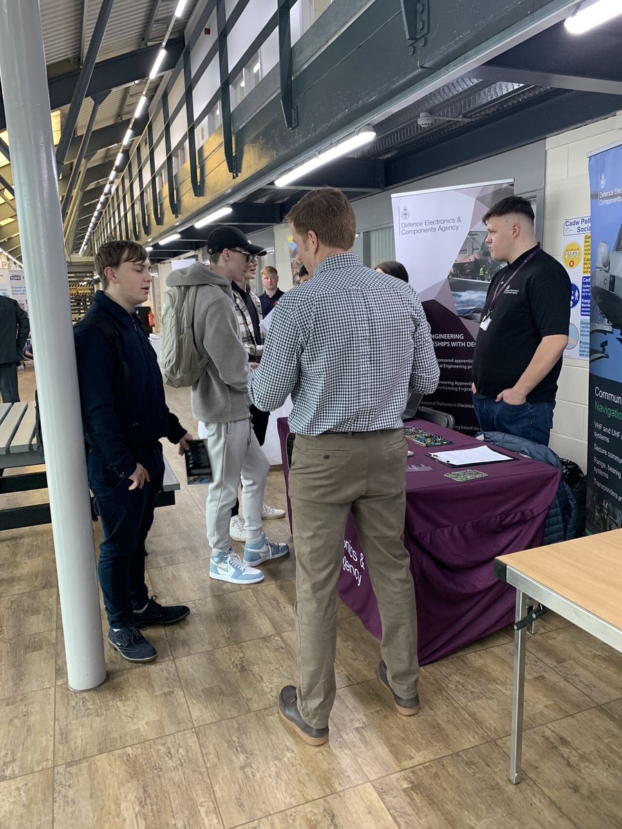 We attended 'Deeside Meet the Employer' event yesterday for the first time. It was great meeting the enthusiastic budding engineering apprentices. 
We look forward in working with @colegcambria  Cambria to develop skills for future engineering in the lift industry.