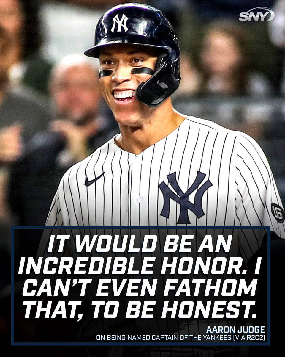Aaron Judge named Yankees captain 
