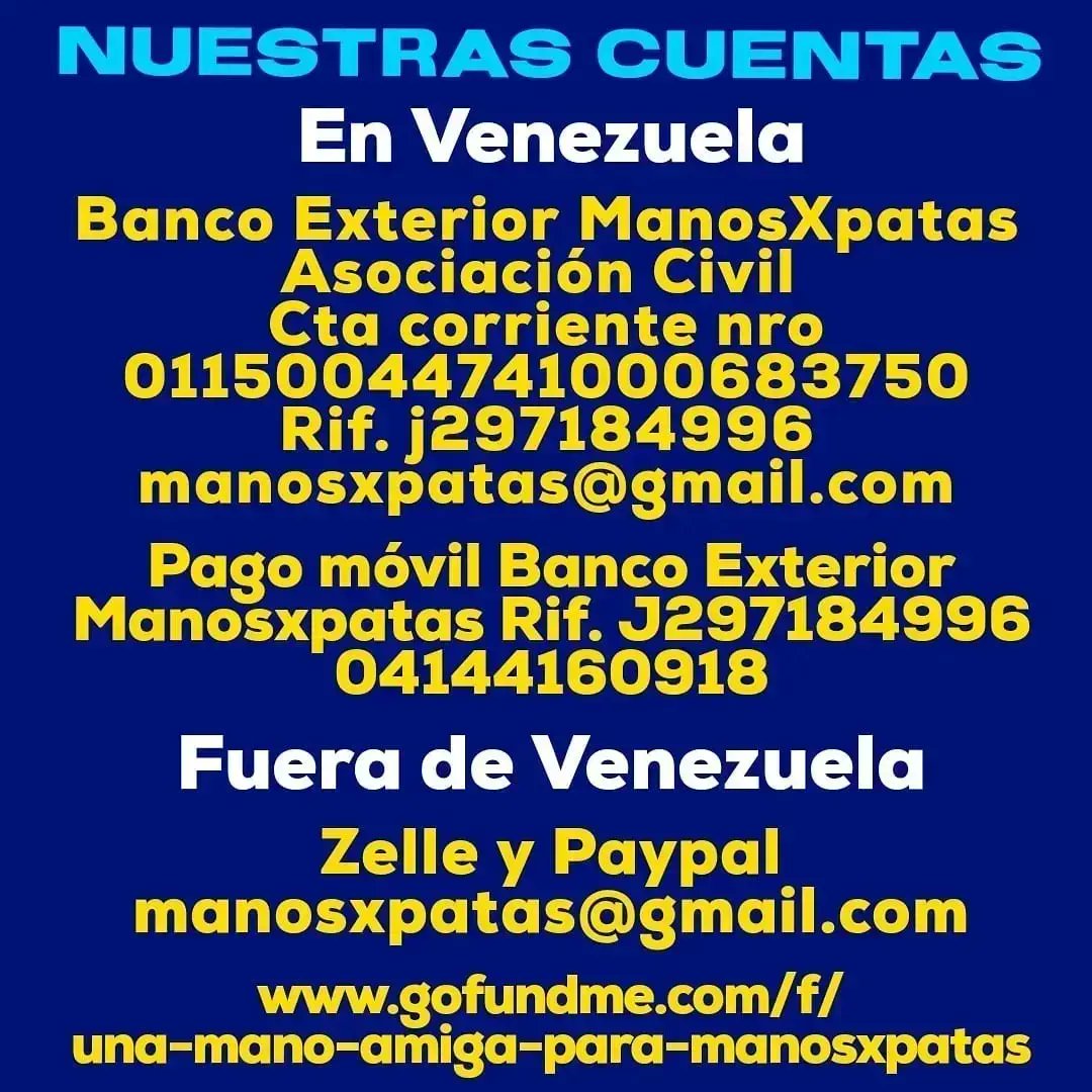 #AyudenosASeguirAyudando
#SinUstedesNoPodemos
#NoNosDejenSolos

🙏🏽🙏🏽🙏🏽

Ayúdenos a llegar a más..
Dando ❤️
Comentando 💬
Compartiendo ↗️
Guardando 🔖
Nuestras publicaciones nos ayudarás a ser visible y llegar a más personas 🙏🏽