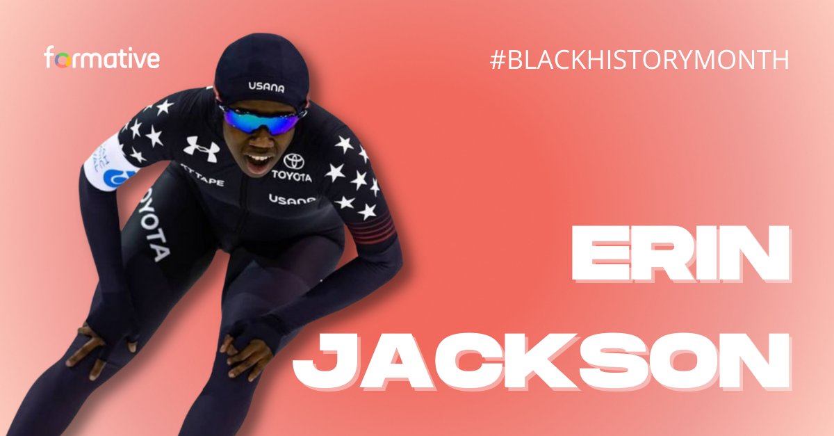 goformative's tweet photo. "Hopefully we can see more minorities, especially in the USA, getting out and trying some of these winter sports, and I just hope to be a good example," Erin Jackson said. https://t.co/FyMq8EMxt1