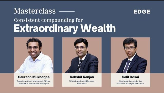 EDGE Community (@edgecommunityhq) on Twitter photo EDGE #Masterclass on Consistent Compounding for Extraordinary #Wealth.
#SaurabhMukherjea in conversation with <a href="/RakshitRanjanM1/">Rakshit Ranjan @ Marcellus</a> & #SalilDesai
Video - youtu.be/ai6-PBaVhRk
Know more about #EDGECommunity - edgecommunity.org
#EDGE #Finance #Masterclass #Webinar EDGE #Masterclass on Consistent Compounding for Extraordinary #Wealth.
#SaurabhMukherjea in conversation with <a href="/RakshitRanjanM1/">Rakshit Ranjan @ Marcellus</a> & #SalilDesai
Video - youtu.be/ai6-PBaVhRk
Know more about #EDGECommunity - edgecommunity.org
#EDGE #Finance #Masterclass #Webinar