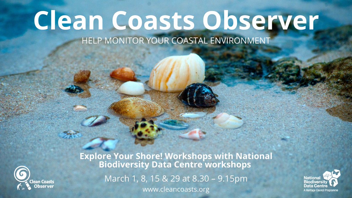 Clean Coasts (@cleancoasts) on Twitter photo The #CleanCoastsObserver initiative is back with a new Explore Your Shore course with <a href="/BioDataCentre/">Biodiversity Ireland</a>. Don't miss this opportunity to get involved in a #citizenscience project to learn more about #biodiversity in #ireland. Register now: cleancoasts.org/clean-coasts-o…
#CleanCoasts The #CleanCoastsObserver initiative is back with a new Explore Your Shore course with <a href="/BioDataCentre/">Biodiversity Ireland</a>. Don't miss this opportunity to get involved in a #citizenscience project to learn more about #biodiversity in #ireland. Register now: cleancoasts.org/clean-coasts-o…
#CleanCoasts