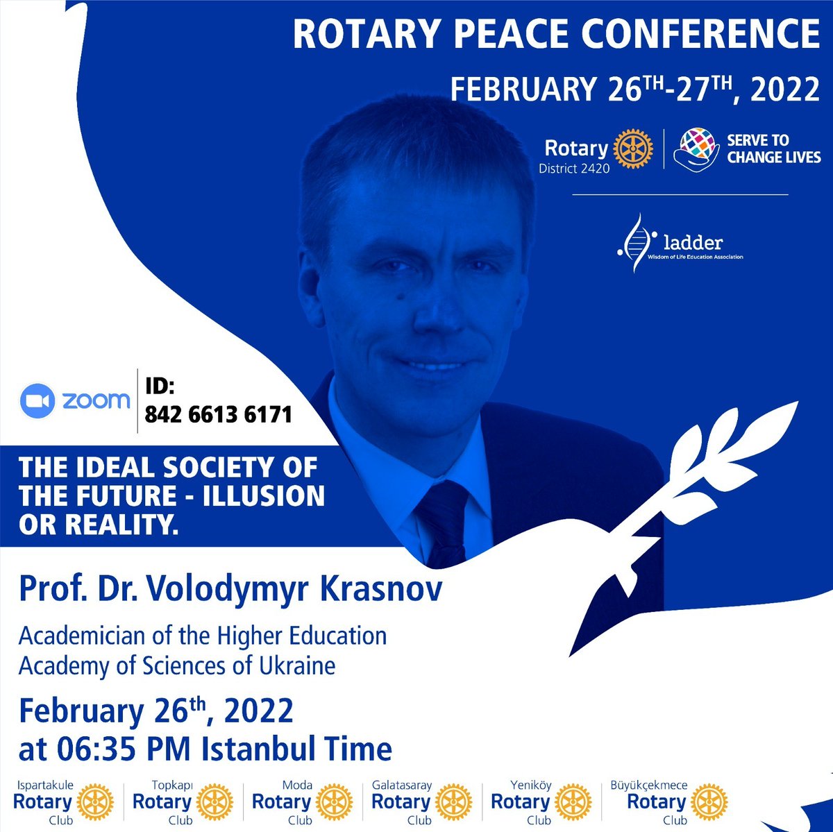 IWRIGlobal's tweet photo. IWRI Director Prof. Ephraim Eliav and the head of our Pedagogical Research Department Prof. Vladimir Krasnov will be presenting at the ROTARY PEACE #conference  organized by the Ladder Thought Group and Rotary Associations.

📌 for the program see below👇👇👇 https://t.co/3dYxz3o9u3