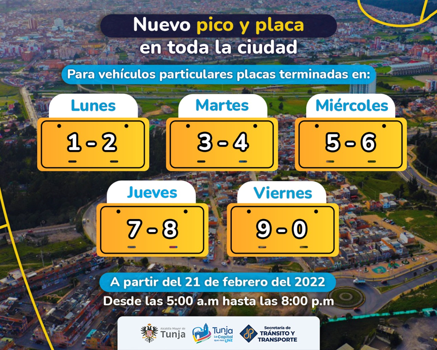 Hay polémica en #Tunja por la decisión del alcalde <a href="/FunemeAlejandro/">Alejandro Fúneme</a> y <a href="/MovilidadTunja/">MovilidadYVida</a> de extender a partir del próximo lunes 21 de febrero el #PicoyPlaca para vehículos particulares, una medida que será de 5am a 8pm.