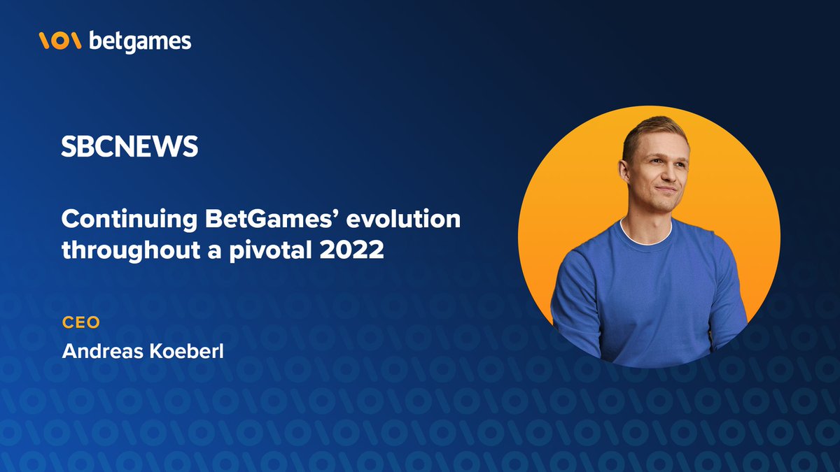 betgamestv's tweet photo. What’s coming in 2022? Incredible new product lines and a very different approach to business. Andreas Koeberl, BetGames CEO, reveals all in an interview with SBC News. 

Read the full interview here: https://t.co/d6Hg2rQgsQ

#BetGames #SBC #igaming https://t.co/uEfUJynTUs