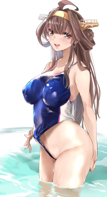 #くそ寒いので水着絵を貼る
競泳水着 金剛ちゃん 