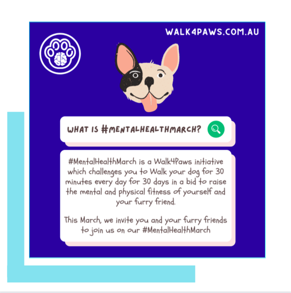 poochesatplay's tweet photo. Every 6 minutes someone attempts to take their life. This alarmingly sad statistic shines the light on the importance of mental health.
We encourage our dog loving community to sign up to the #walkforpaws campaign in March and commit to walking your dog for 30 minutes every day https://t.co/1wrWCRSv88