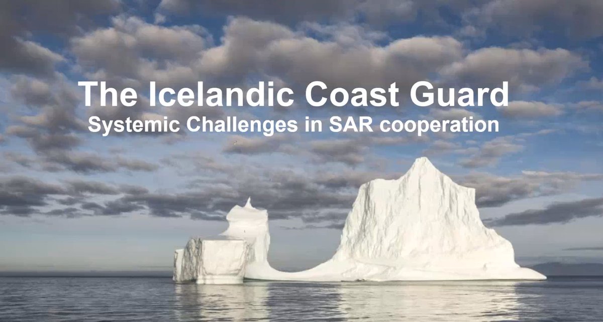 AIARC2's tweet photo. Mrs. @SoleyKaldal of the #IcelandicCoastGuard presents the cooperation between the Icelanding Coast Guard and the #SystemicChallenges in the Situation awareness in the #Artic. #SARWorkshop https://t.co/JzjxlmN0Ao
