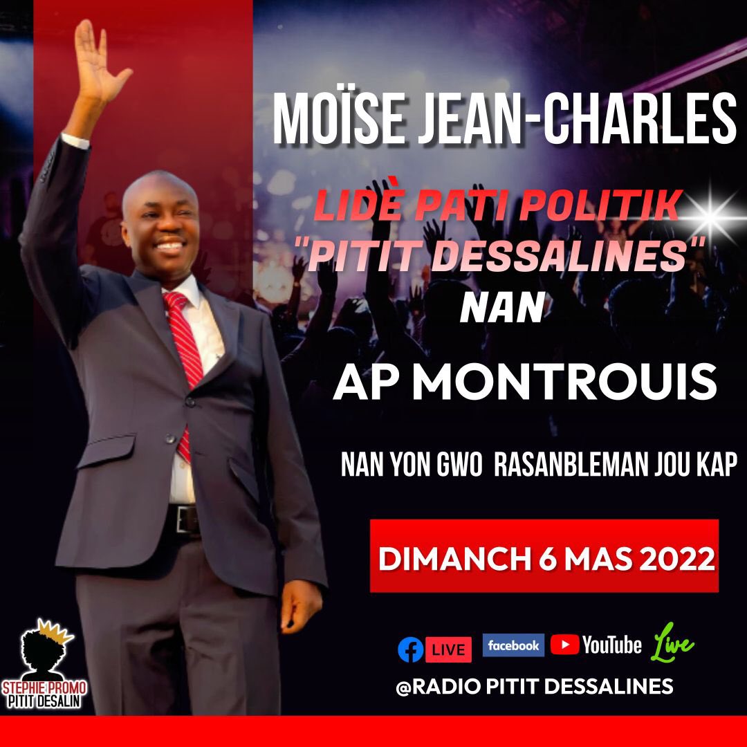 StephLarrieux's tweet photo. Mtap renmen Montrouis #montrouis #haiti #Meeting #politik #Politique #reunionpublique #moisejeancharles #ayiti #ayitieleksyon #Eleksyon2022 #Election2022 #Elections #cep #kep #sekirite #securite #sondage #sondaj #pititdessalines #jiskobou https://t.co/o8HBU0DVTy