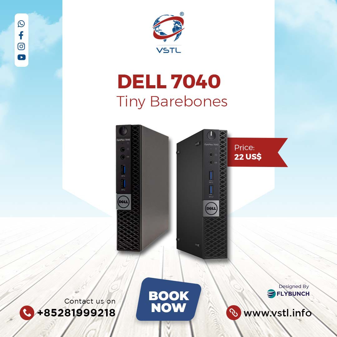 ValueSmartTrad1's tweet image. We are looking to sell 400 units of Dell 7040 -Tiny Bare-bone.
Ready to Ship 🌍
.
Contact us now for more details or book yours at zcu.io/LRNU
.
.
#vstl_hk  #barebone  #Desktops #barebones  #bulkbarebones  #computerhardware #Tinybarebone  #Dellbarebones  #Dell7040