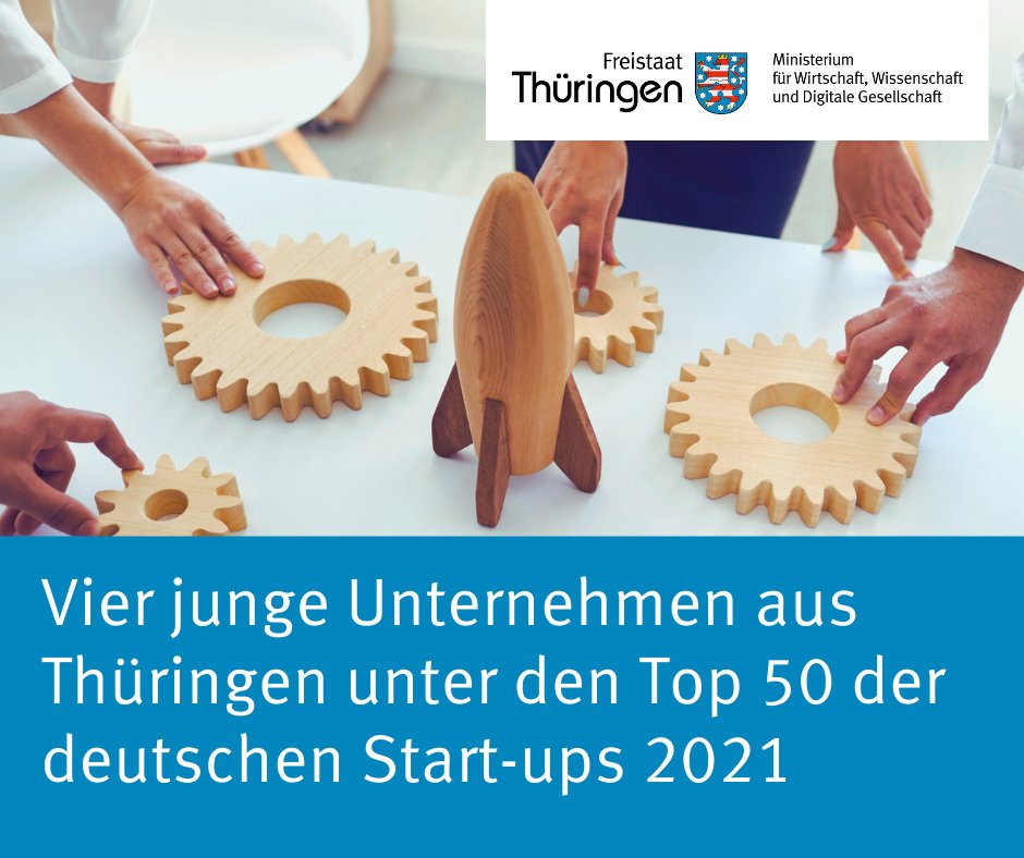 Die Gründerplattform "Top 50 Start-ups" kürt jährlich die erfolgreichsten Start-ups Deutschlands: bit.ly/3rYbRD8 In das kürzlich veröffentlichte Ranking für #2021 haben es auch 4 Thüringer Start-Ups geschafft.🎉 #TediroGmbH #RobustAOGmbH #PRAMOMOLECULARGmbH #PoytivesGmbH
