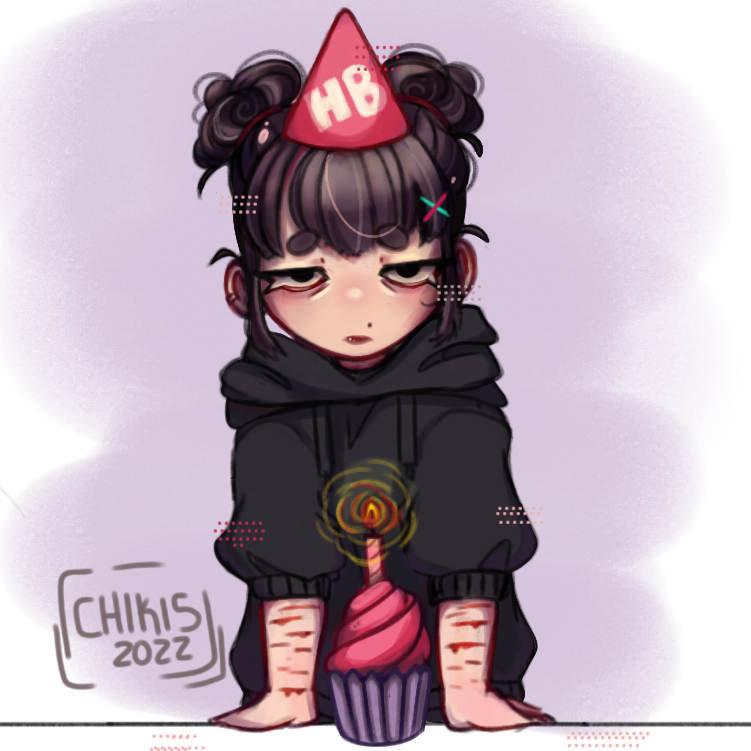 la_chikisUwu's tweet photo. Happy birthay to me 😊💖💖 

#myart #myartwork #art #ArtistOnTwitter #cute #color #drawing #illustration https://t.co/0WusR6kwfT