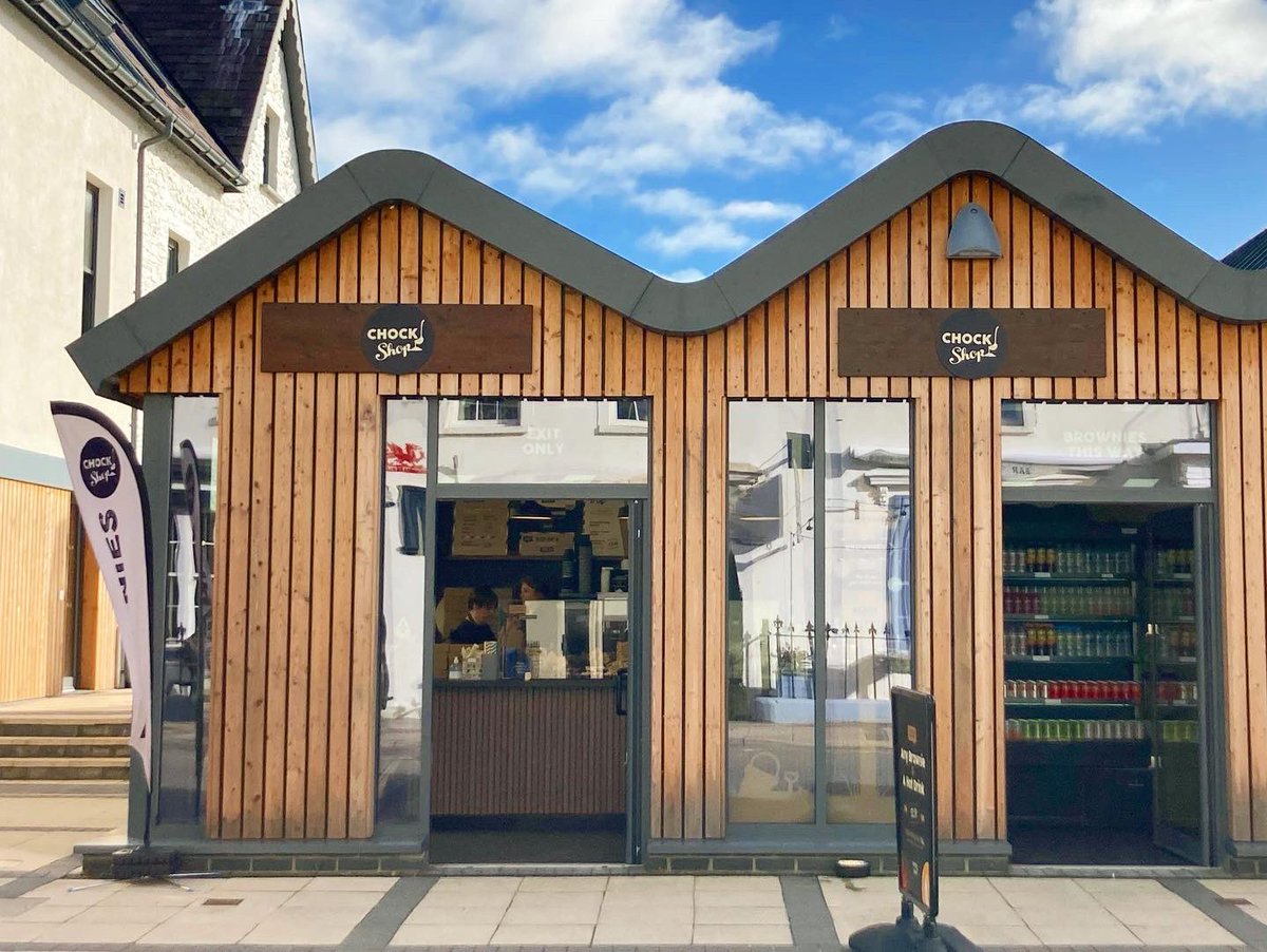 Congratulations to <a href="/Chockshop/">Chock Shop</a> on their first day open on Ocean Square! Which brownie is your favourite? #PEMBROKESHIRE