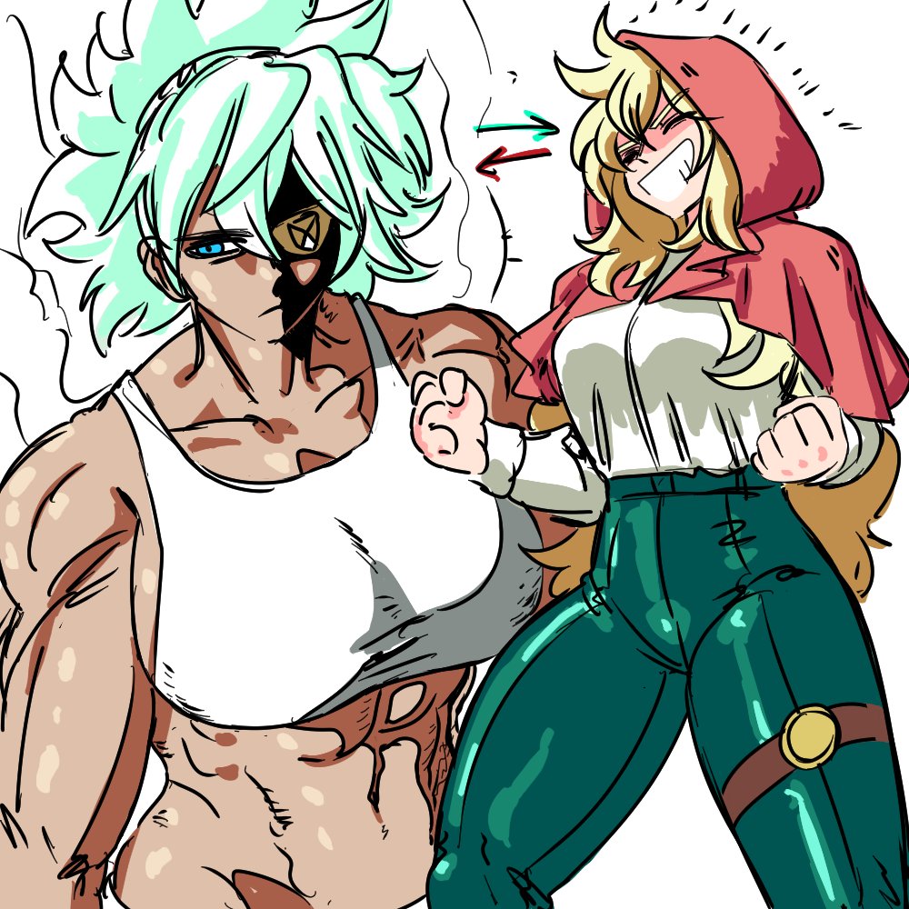 gutsbro14's tweet photo. Personality swap doodle
#huntersguildredhood
#RedHood
#レッドフード https://t.co/bMKfcH4OQ7