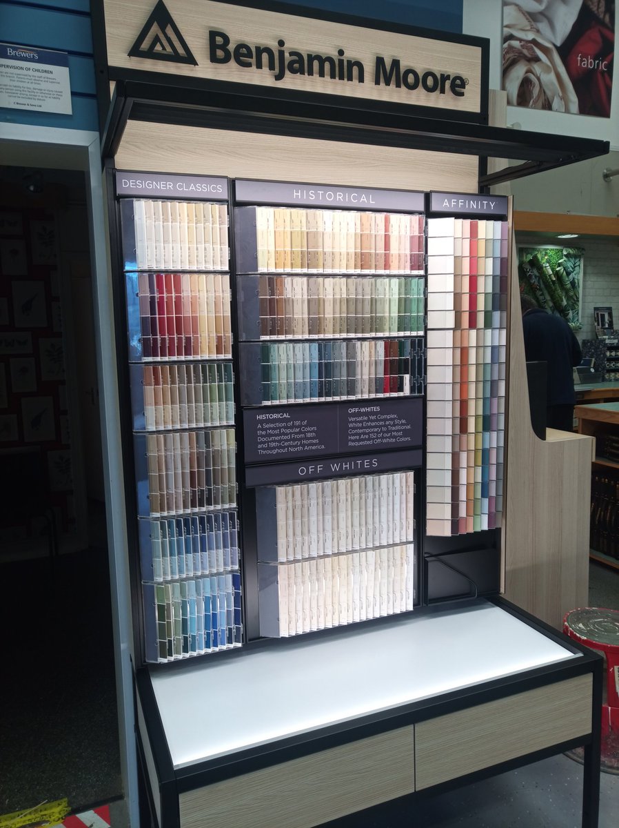 That's the Benjamin Moore display stand installed &amp; training done so we're ready to go <a href="/Brewerspaints/">Brewers Decorator Centres</a>  Colchester.😊👍