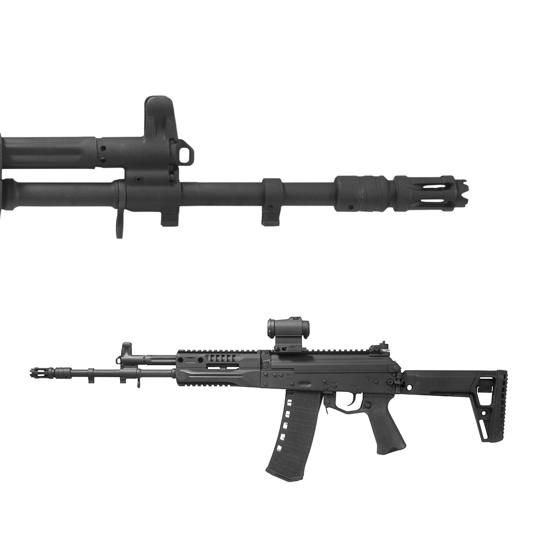 Kalashnikovgrp's tweet photo. После старта производства #АК12 Концерн #Калашников стал получать большое количество запросов на #производство такого #автомата для зарубежных заказчиков. Так родился #АК19 под патрон 5,56х45 (5,56 NATO) мм. https://t.co/yyHyG6m0E3